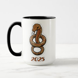 Caneca Ano Novo Chinês Do Cobra 2025