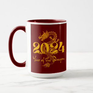 Caneca Ano Novo Chinês do Dragão 2024
