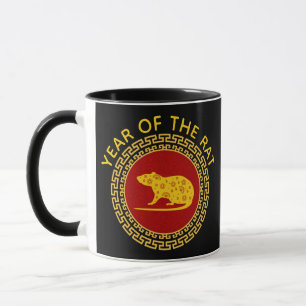 Caneca Ano Novo Chinês do Ornamento do Rato