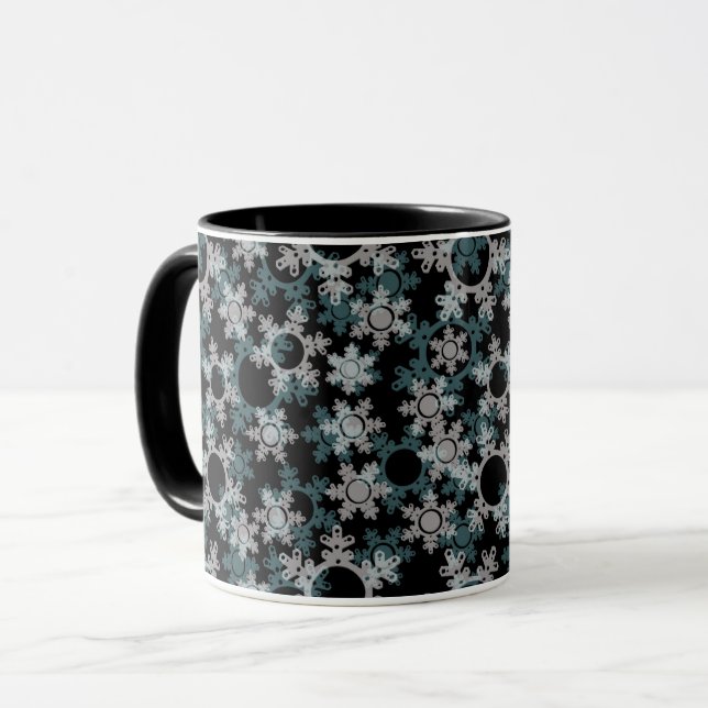 Caneca Ano novo, decoração, natal, ano novo, neve (Frente Esquerda)