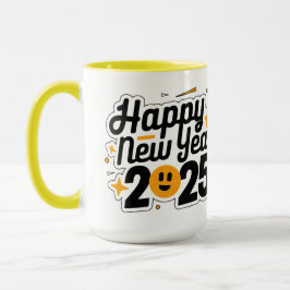 Caneca Ano Novo, Mug Novo | Feliz ano novo 2025