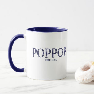 Caneca Ano PopPop Azul Estabelecido