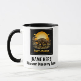 Caneca Anquilossauro Dinossauro Pré-histórico Lua