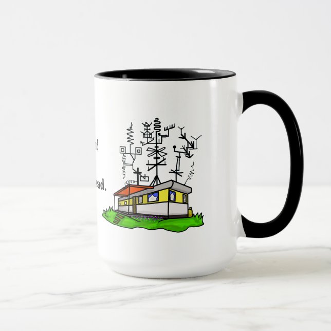 Caneca Antena Móvel Lâmpada Rádio Mug #3 (Direita)