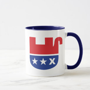 Caneca Anti Trump GOP Republicano Elefante Morto