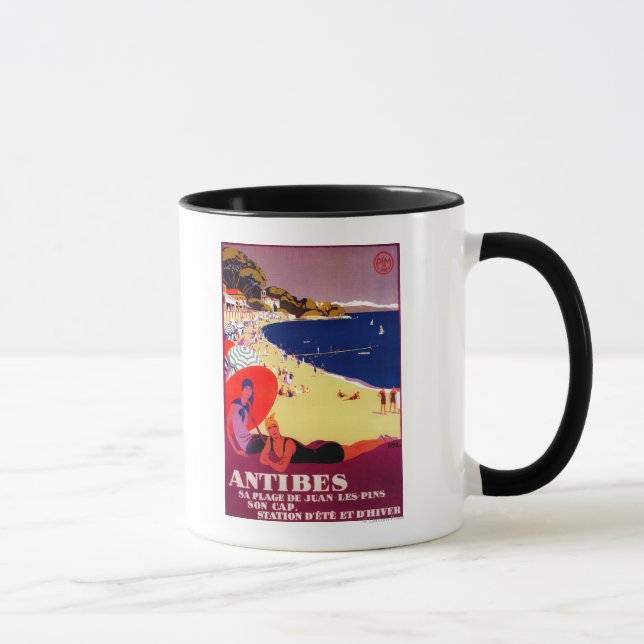 Caneca Antibes Vintage PosterEuropa (Direita)
