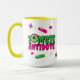 Caneca Antídoto Zombie... Shhh. Zombie para Indicador Hum