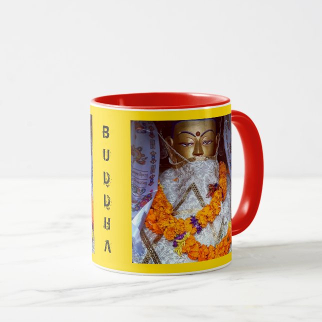 Caneca Antigo Buda, Os Himalaias - Nepal (Guru) (Frente Esquerda)