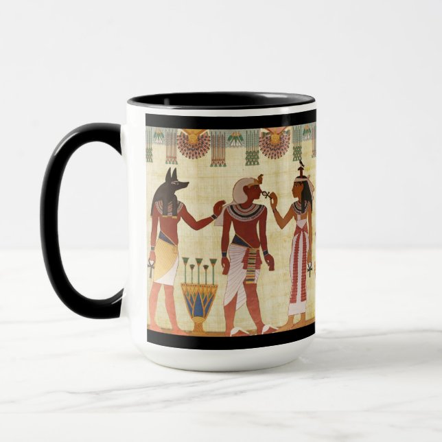 Caneca Antigos Egípcios Anubis Pharaoh Cleópatra (Esquerda)