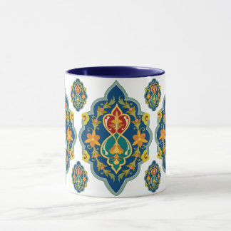 Caneca Antique Persian Pattern Look Seven-Tone Coffee Mug