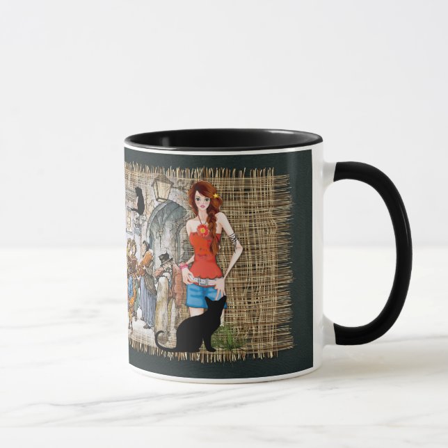 Caneca Anton Pieck - cantores de carol (Direita)