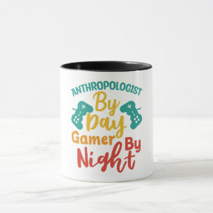 Caneca Antropólogo por Day Gamer By Night