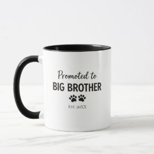 Caneca Anúncio de Bebê Cachorro Irmão Mais Velho