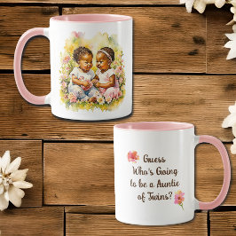 Caneca Anúncio de gêmeos | Anúncio de gravidez