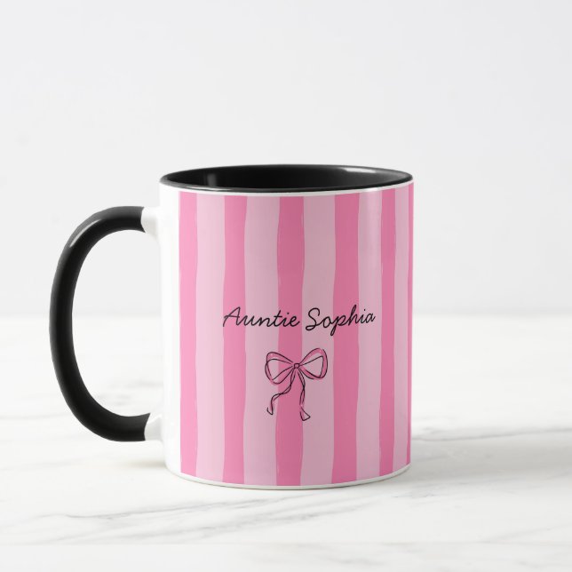 Caneca Anúncio Personalizado de Gravidez para Tia (Esquerda)