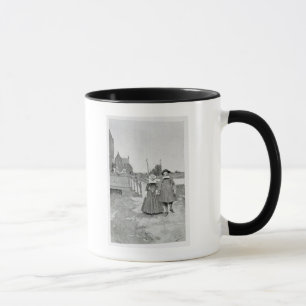 Caneca Ao longo do canal em Manhattan velho