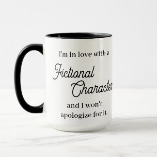 Caneca Apaixonado por um caráter fictício