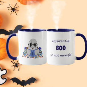 Caneca Aparentemente BOO Não É O Suficiente Fantasma Engr