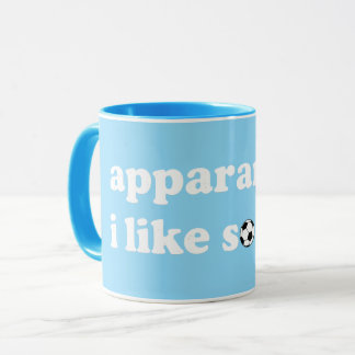 Caneca Aparentemente, eu gosto de futebol