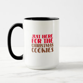Caneca Apenas Aqui pelos Biscoitos de Natal Piada de Fim