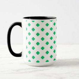 Caneca Apenas Design de Trevos 
