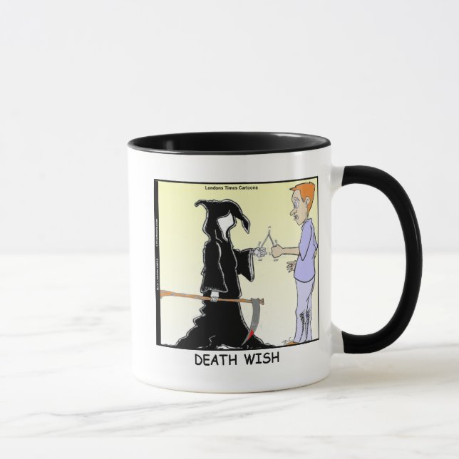 Caneca Apenas Frangos Temem O Ceifeiro Engraçado (Direita)