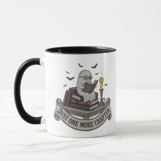 Caneca Apenas Mais Um Capítulo Lendo Fantasma Halloween