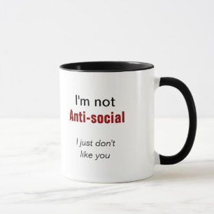 Caneca Apenas não goste de você slogan