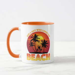 Caneca Apenas Um Menino Que Ama A Praia