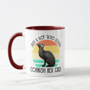 Caneca Apenas Um Menino Que Ama Gatos Cornish Rex
