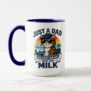 Caneca Apenas um Pai Que Sempre Apareceu Gato Engraçado