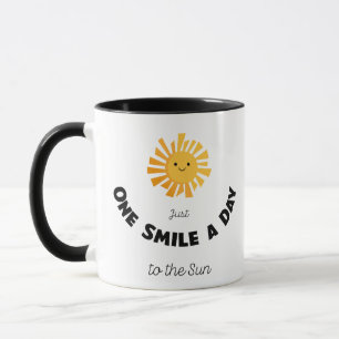 Caneca Apenas um sorriso por dia para o Sol