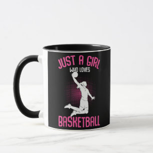 Caneca Apenas uma Garota que Ama Basquetebol Crianças Gar