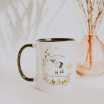 Caneca Apenas uma garota que ama cabras | Monograma<br><div class="desc">Tendy personalizou o design. Estas canecas fazem o presente perfeito. Adicione seu texto personalizado a este design usando as caixas "Editar este modelo design" no lado direito do item, ou clique no botão azul "Personalizar" para organizar o texto, alterar as fontes e cores e também adicionar informações ou imagens adicionais...</div>