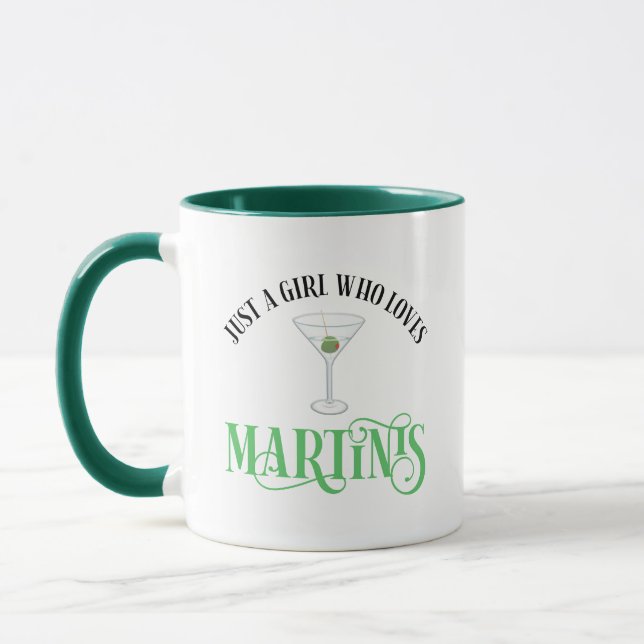 Caneca Apenas Uma Garota Que Ama Martinis (Esquerda)