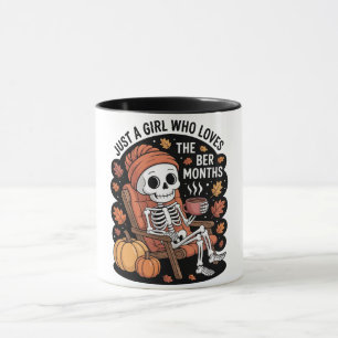Caneca Apenas uma garota que ama o Natal dos meses Ber