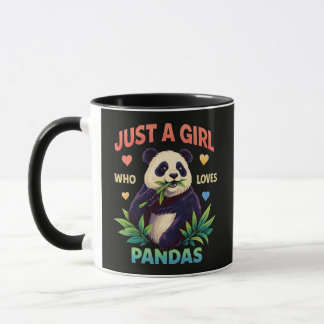 Caneca Apenas uma garota que ama pandas fofos