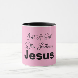 Caneca Apenas uma Garota que Segue Jesus