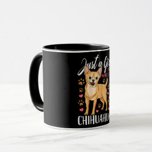 Caneca Apenas Uma Menina Que Ama Chihuahuas Gift
