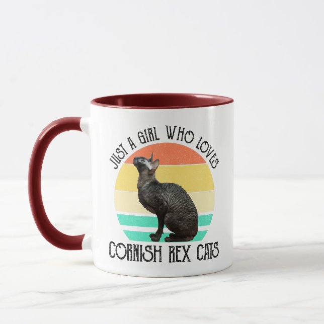 Caneca Apenas Uma Menina Que Ama Gatos Cornish Rex (Esquerda)