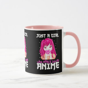 Caneca Apenas Uma Menina Que Ama Mesmo Anime