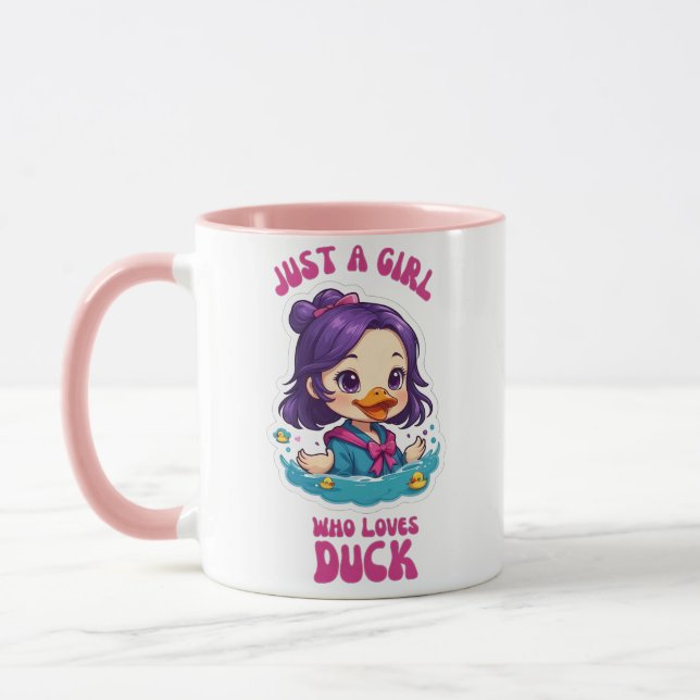 Caneca Apenas Uma Menina Que Ama Pato (Esquerda)