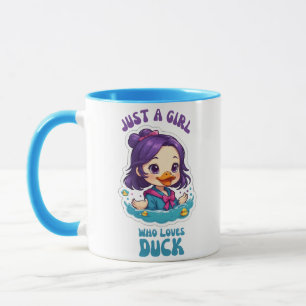 Caneca Apenas Uma Menina Que Ama Pato
