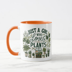 Caneca Apenas Uma Menina Que Ama Plantas