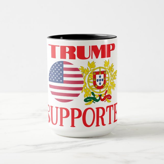 Caneca Apoiante português do Trump (Centro)