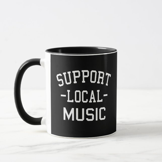 Caneca Apoie a Música Local (Esquerda)