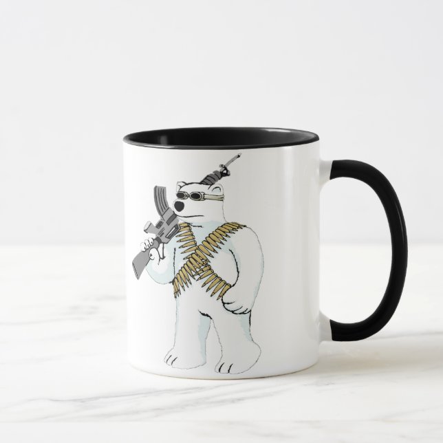 Caneca Apoie o direito de armar ursos (Direita)