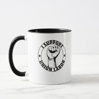 Caneca Apoio A União Do Trabalho Forte Para Uma União Org