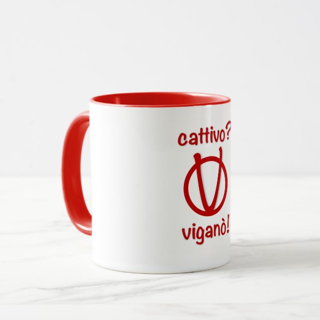 Caneca Apoio Carlo Maria Viganò! (Frente Esquerda)