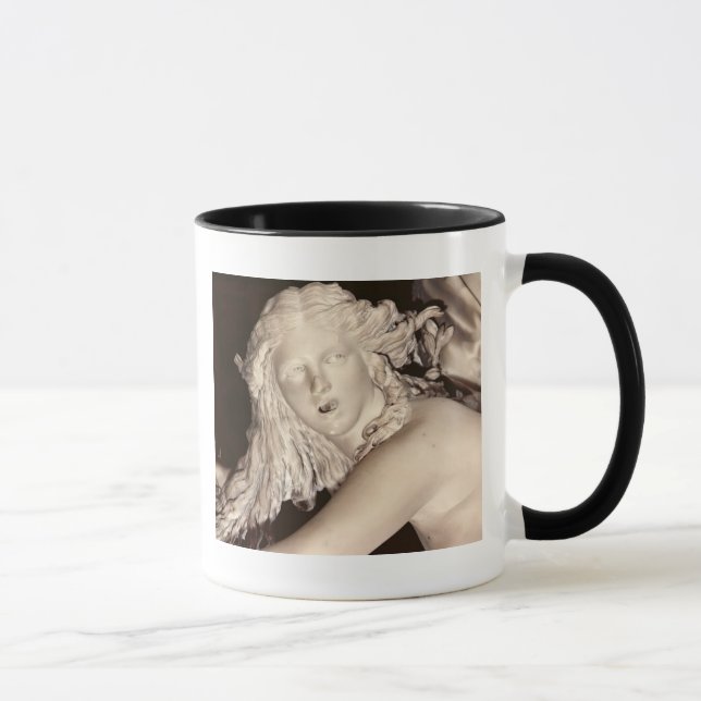 Caneca Apollo e Daphne, detalhe da cabeça de Daphne (Direita)